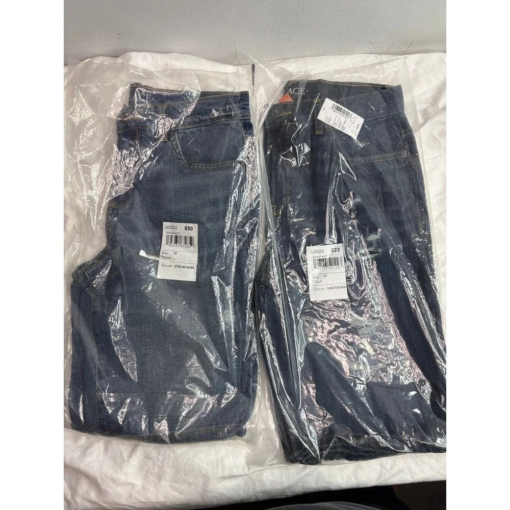 2 pairs of NWT boys children placeshorts size 12 sterling wash and Carleton wash
